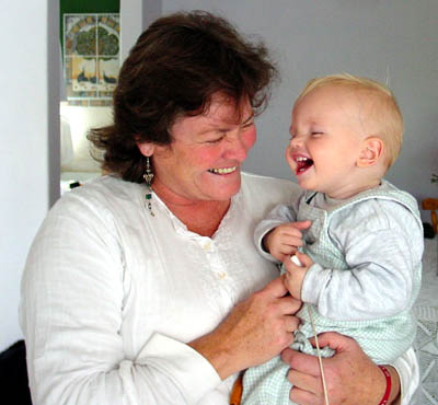 Joshua loved a good giggle with Granny