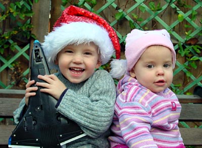 Misha & Joshua preparing for Christmas ...