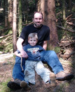 A photo taken in the forest at Glenbarrow