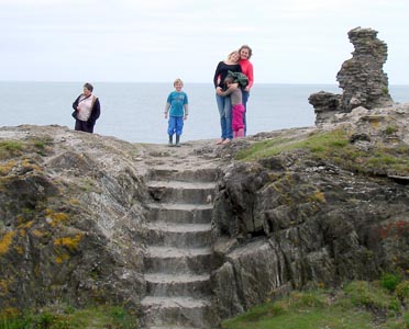 You can see for miles from the rocky Wicklow shoreline