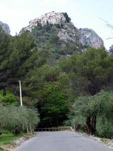 A view of Peillon - a village literally built on top of a mountain peak