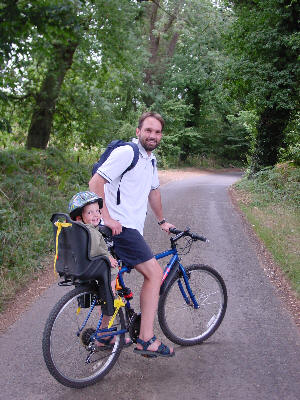 Cycling near Sandy Lane